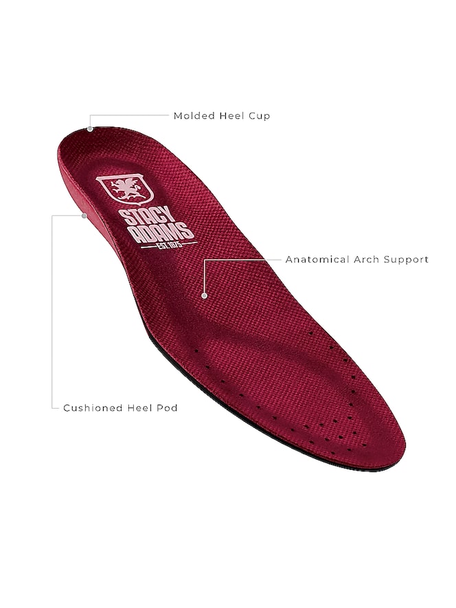 Stacy Adams Sync Leather Plain Toe Elastic Lace-Up Shoes