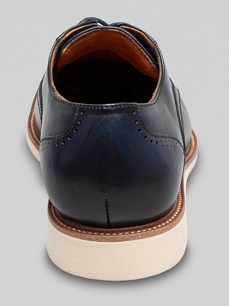 Stacy Adams Wesbridge Cap Toe Lace-Up Shoes, Navy - Blue | Dress