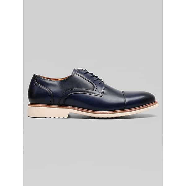 Stacy Adams Men's Wesbridge Cap Toe Lace-Up Shoes Navy - Size: 11.5 D-Width