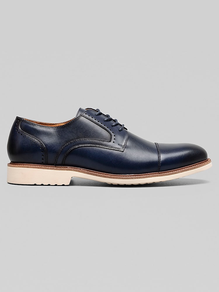 Stacy Adams Shoes Wesbridge Cap Toe Oxford Navy Size 10.5