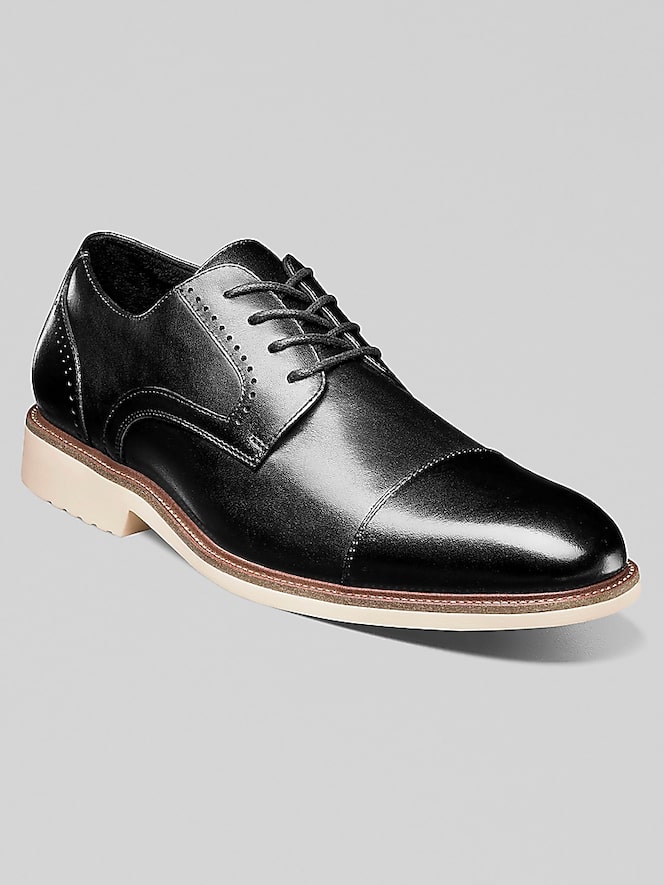 Stacy Adams Wesbridge Cap Toe Lace-Up Shoes, Black - Image 2 of 7