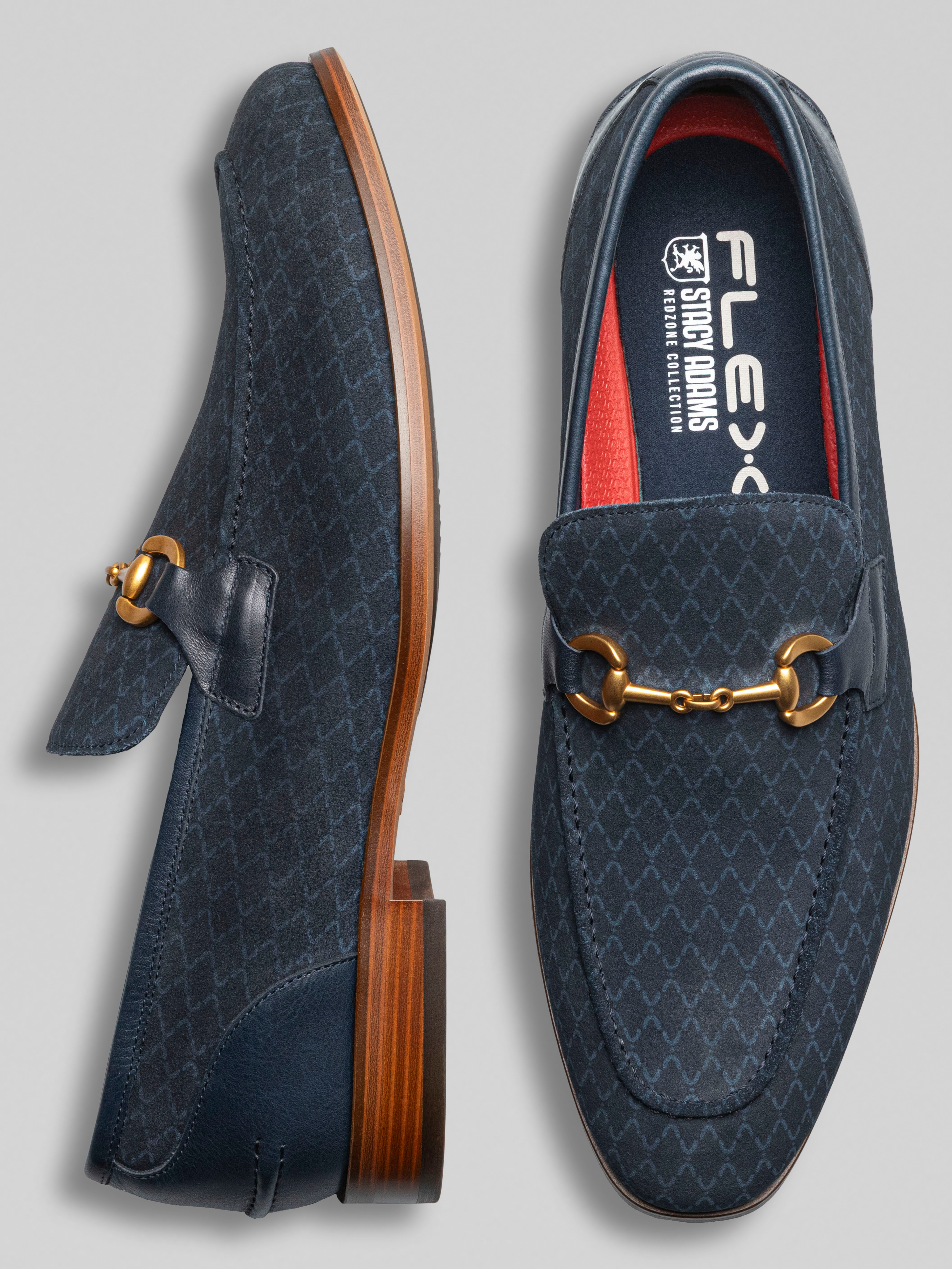 Brinkley Suede Moc Toe Metal Bit Loafers