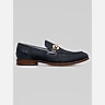 Stacy Adams Brinkley Suede Moc Toe Metal Bit Loafers