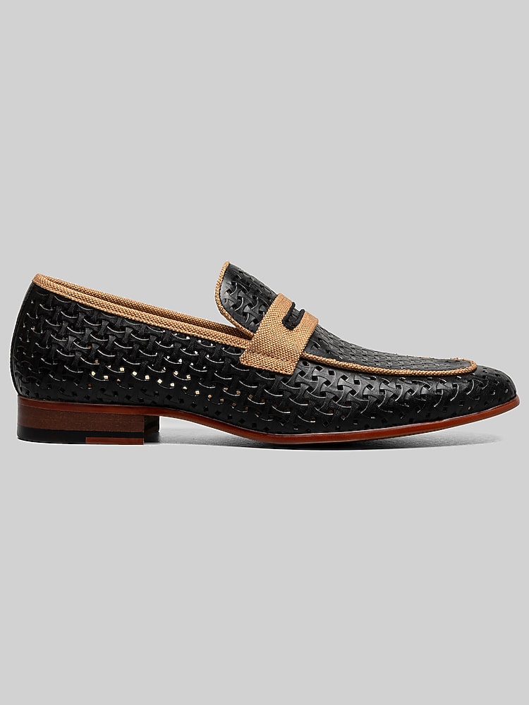 Stacy Adams Winstead Moc Toe Saddle Loafers, Black | Loafers  display picture 1