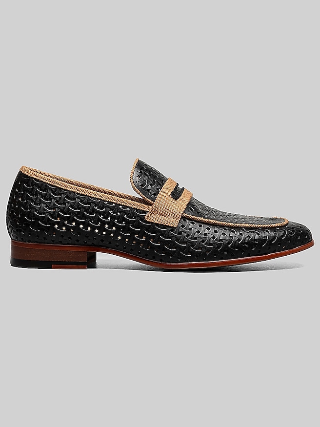 Stacy Adams Men's Winstead Moc Toe Saddle Loafers , Black