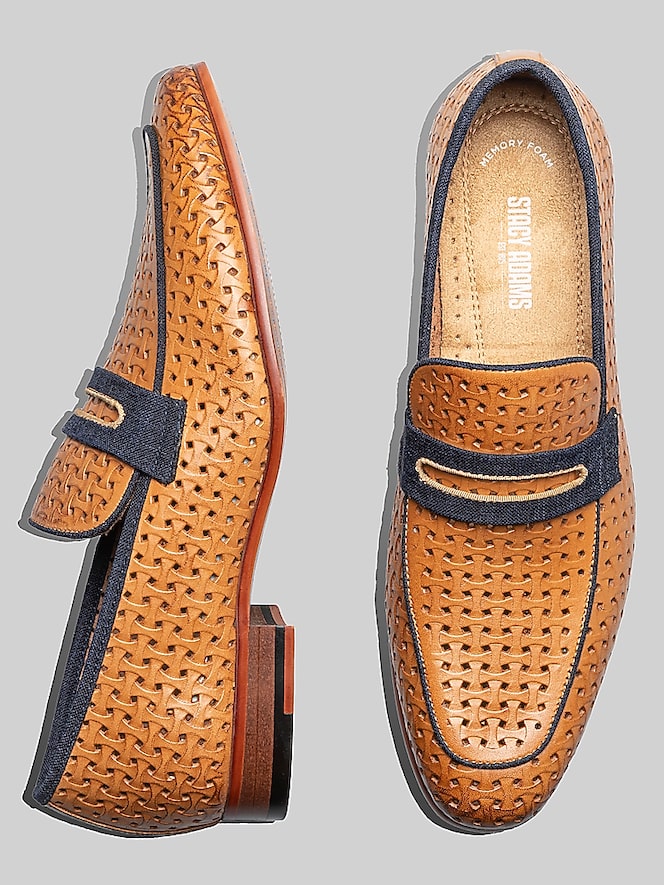 Stacy Adams Winstead Moc Toe Saddle Loafers