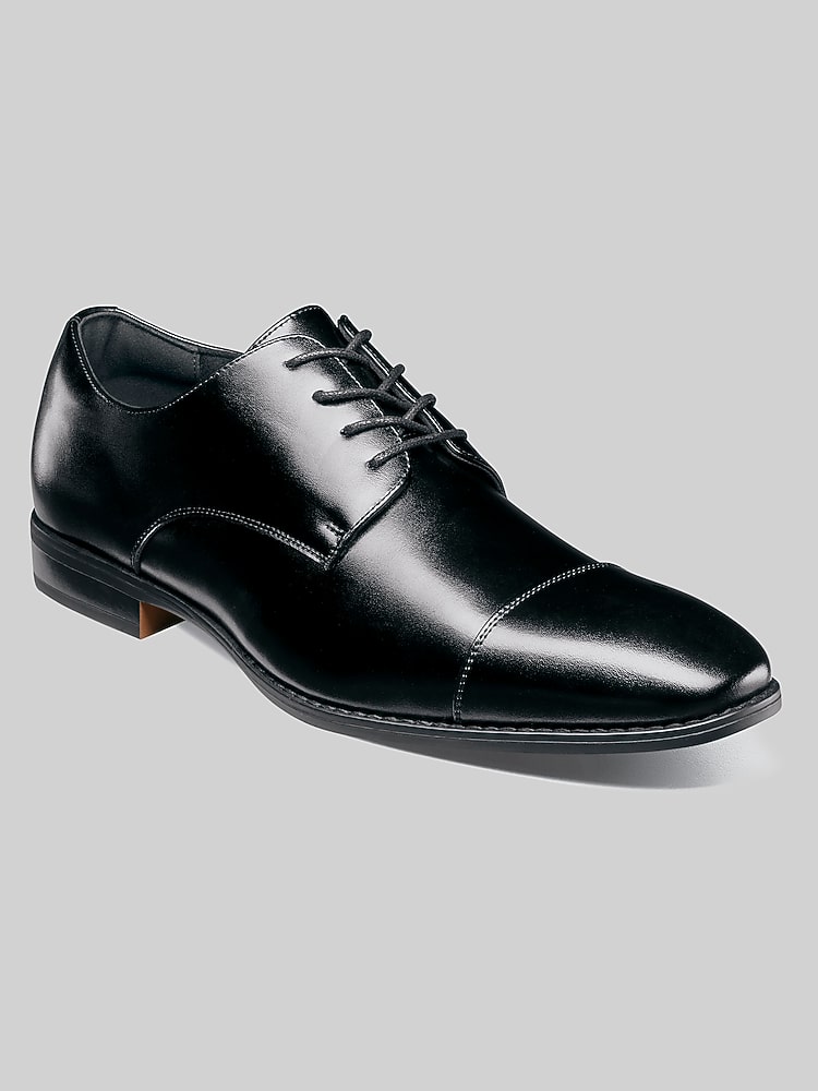 mens casual black dress shoes Stacy Adams Black Barlow Wingtip Oxford Mens Dress Shoes 20197-001 main image 0
