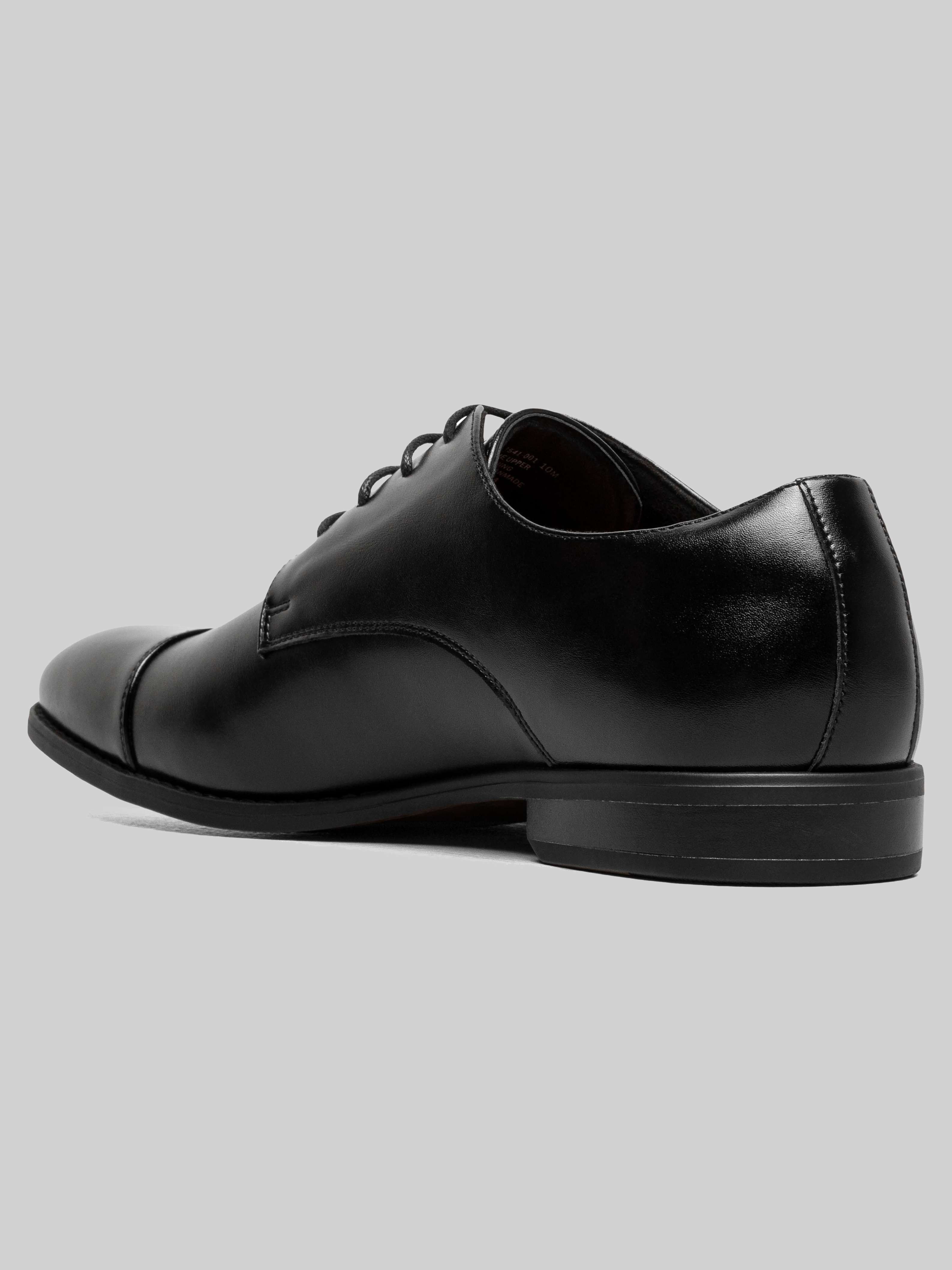 Stacy Adams Black Leather Lace Up Dress Shoe Size 10M Stacy Adams Mens Size 10 W Black Lace Up Leather Dress Shoes  main image 3