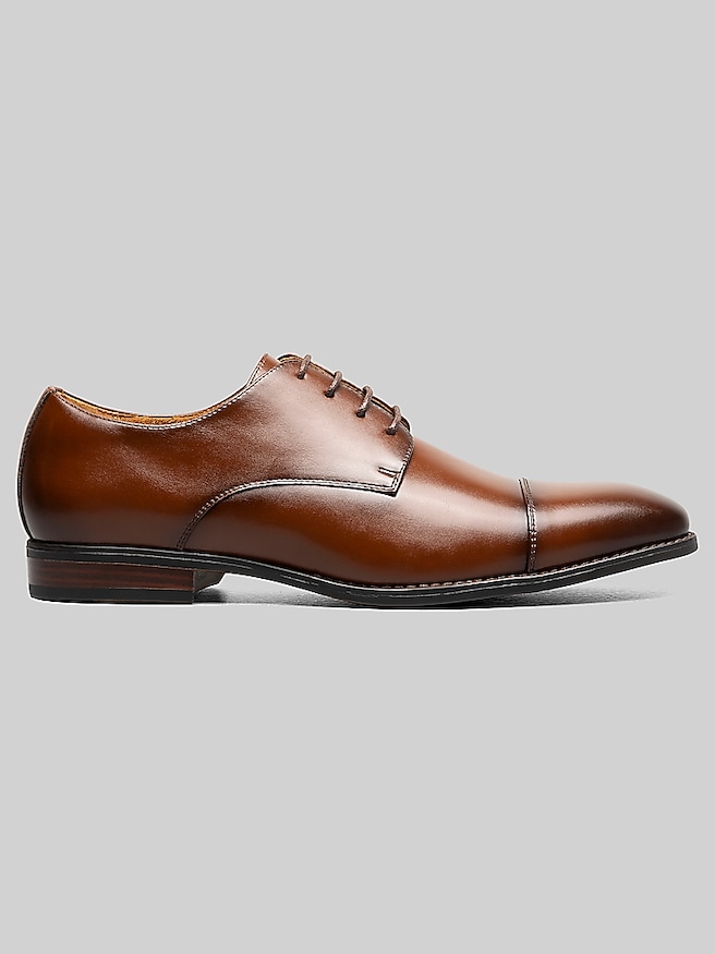 Stacy Adams Men's Nelson Cap Toe Oxfords , Tan