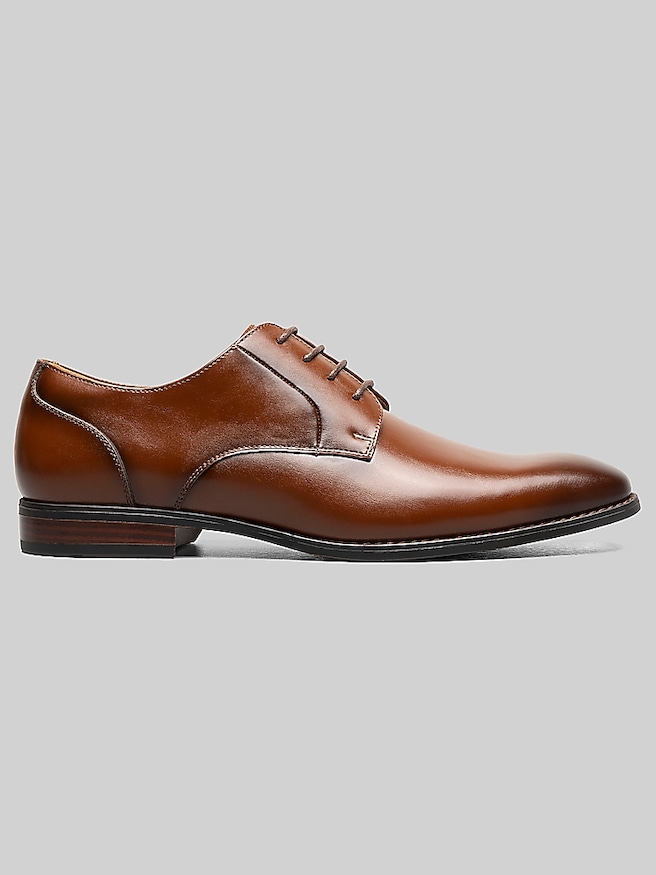Stacy Adams Men's Newell Plain Toe Oxfords , Cognac / Tan