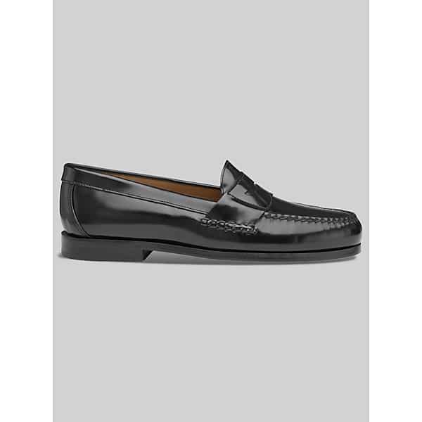 Johnston & Murphy Men's Hayes Penny Moc Toe Loafers Black - Size: 9.5 D-Width
