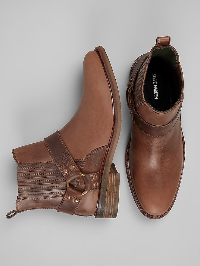 Steve Madden Welch Plain Toe Cowboy Boots