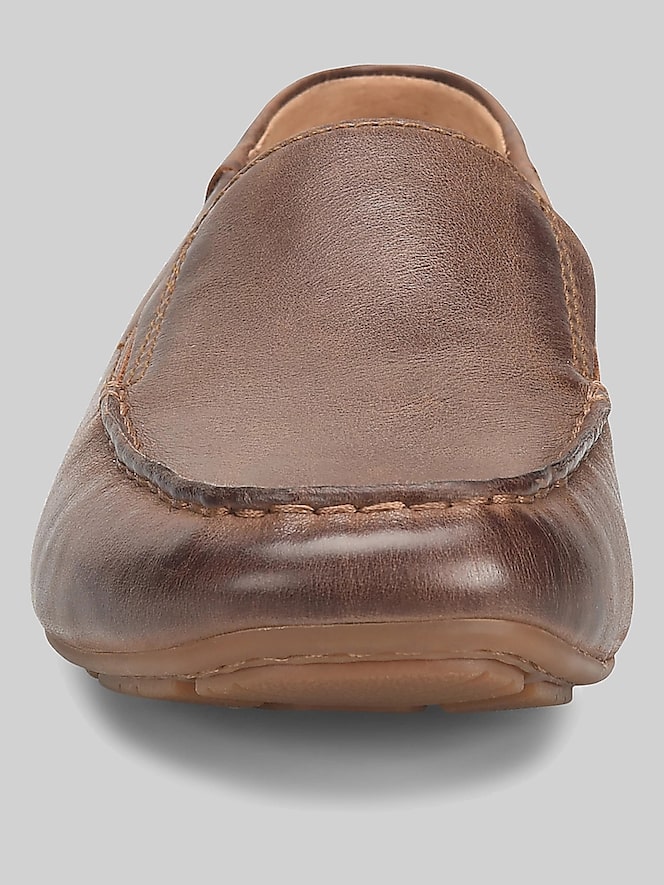 Born Shoes Marcel Leather Moc Toe Loafers
