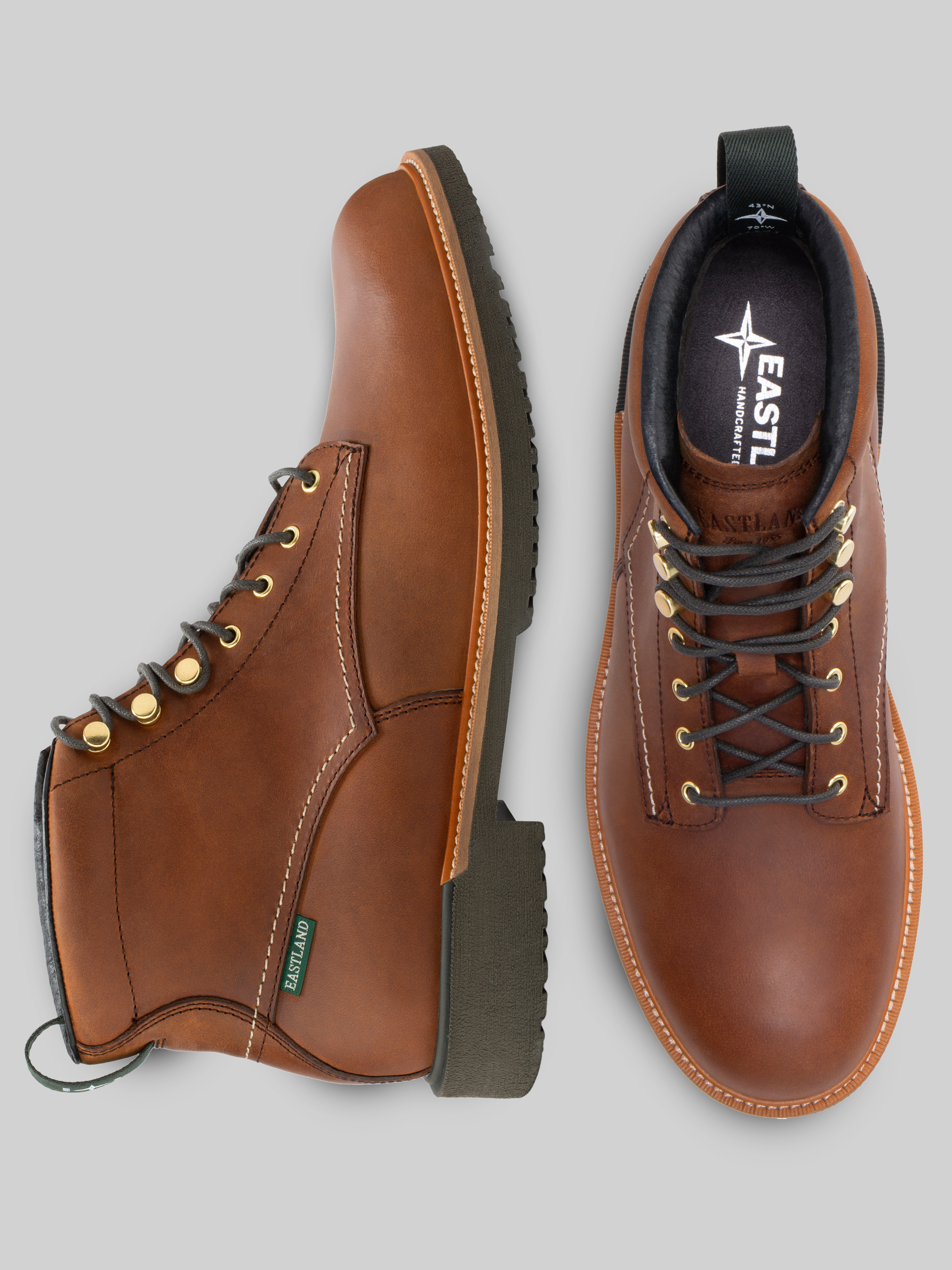 Allagash Leather Plain Toe Boots