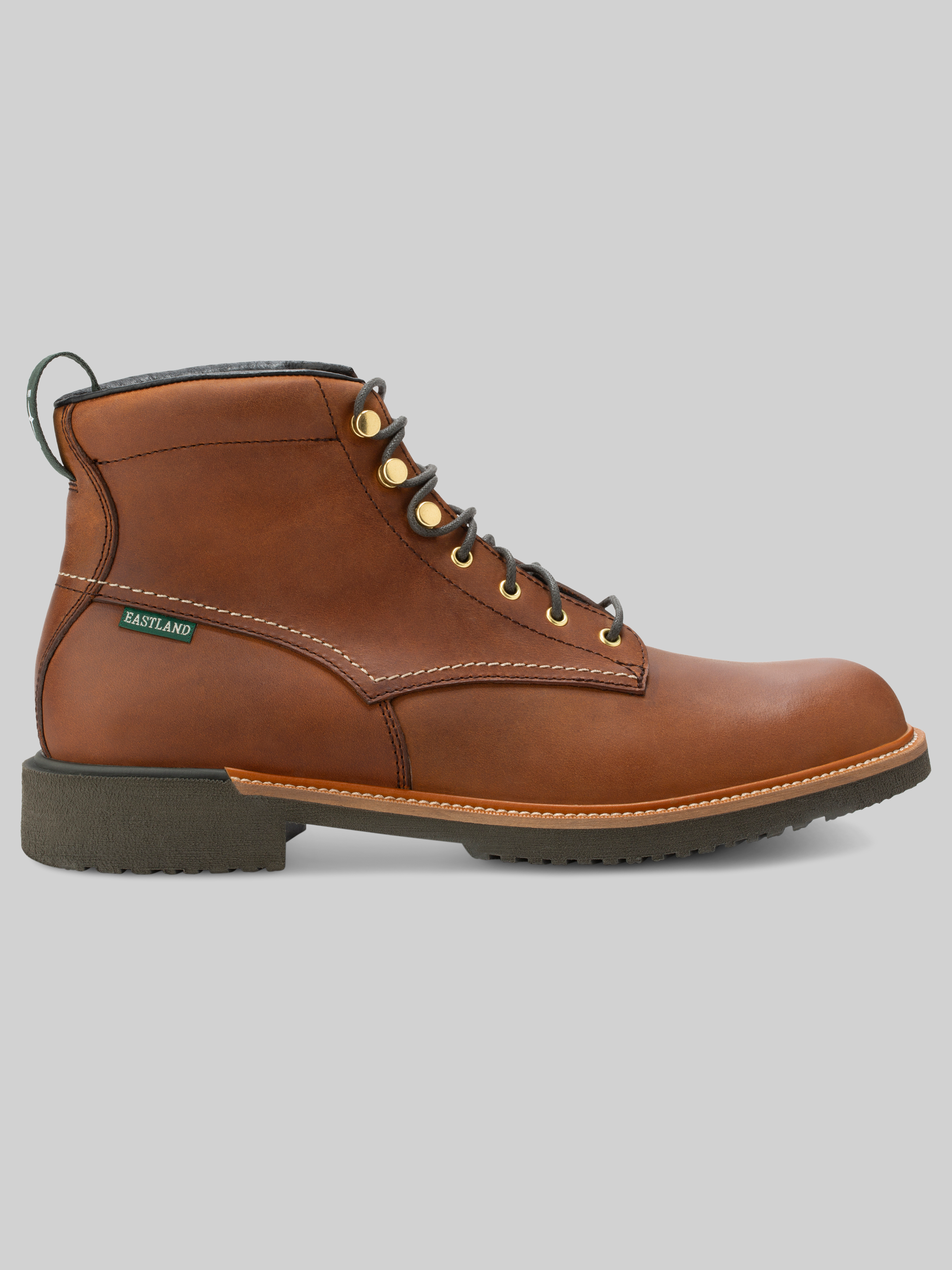 Eastland Allagash Leather Plain Toe Boots, Oak - Brown 