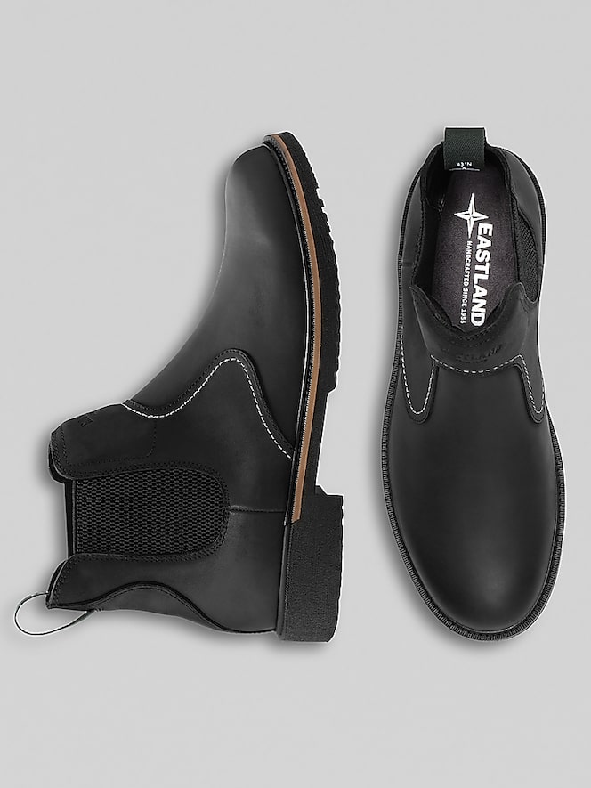 Eastland Chimney Pond Leather Plain Toe Chelsea Boots