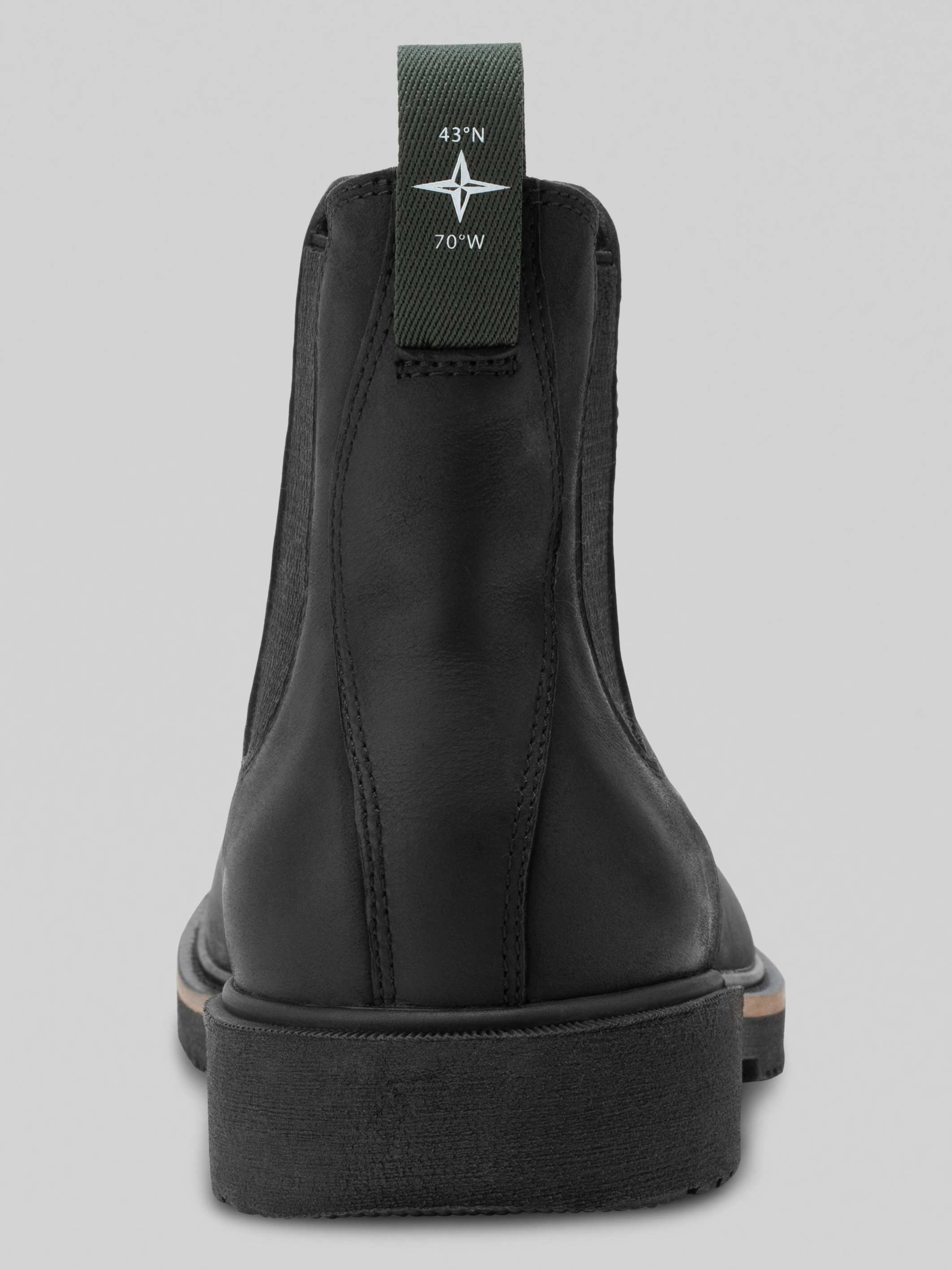 Chimney Pond Leather Plain Toe Chelsea Boots