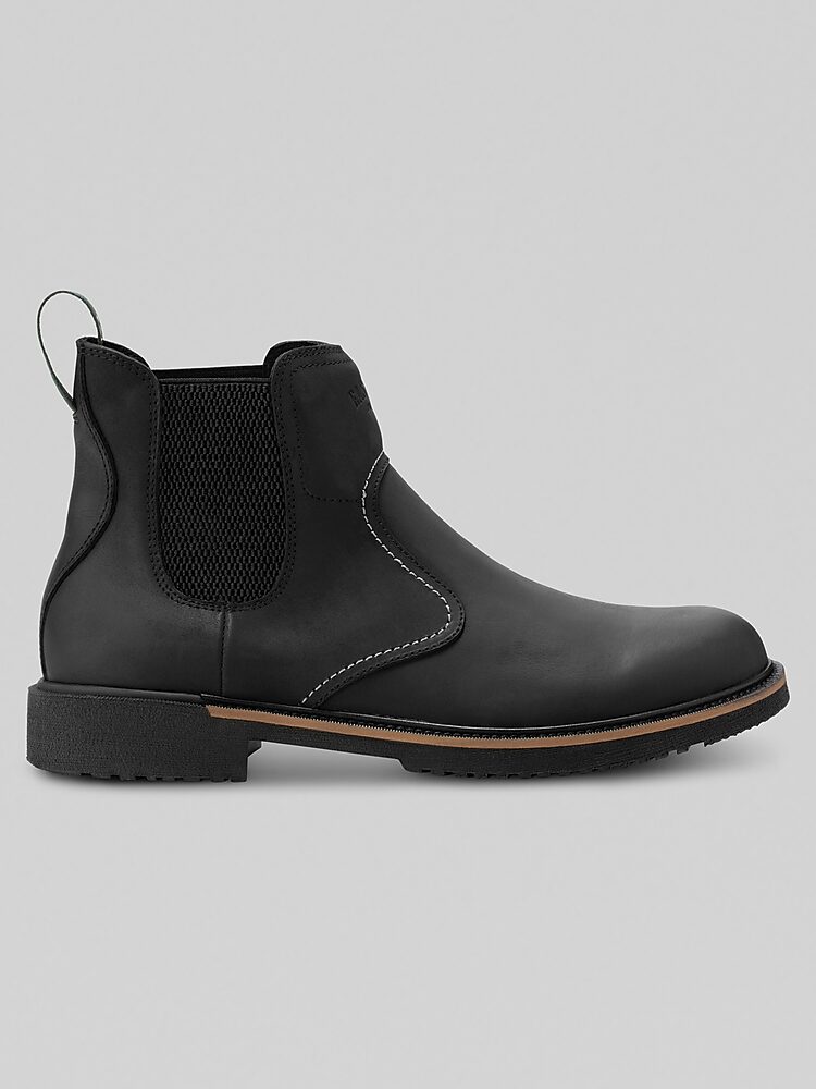 Black chimney boots Lovskoo 2024 Cowboy Boots for Women Wide Calf Leather Chunky  main image 2
