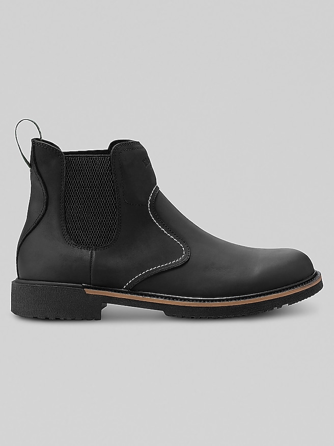Eastland Men's Chimney Pond Leather Plain Toe Chelsea Boots , Black