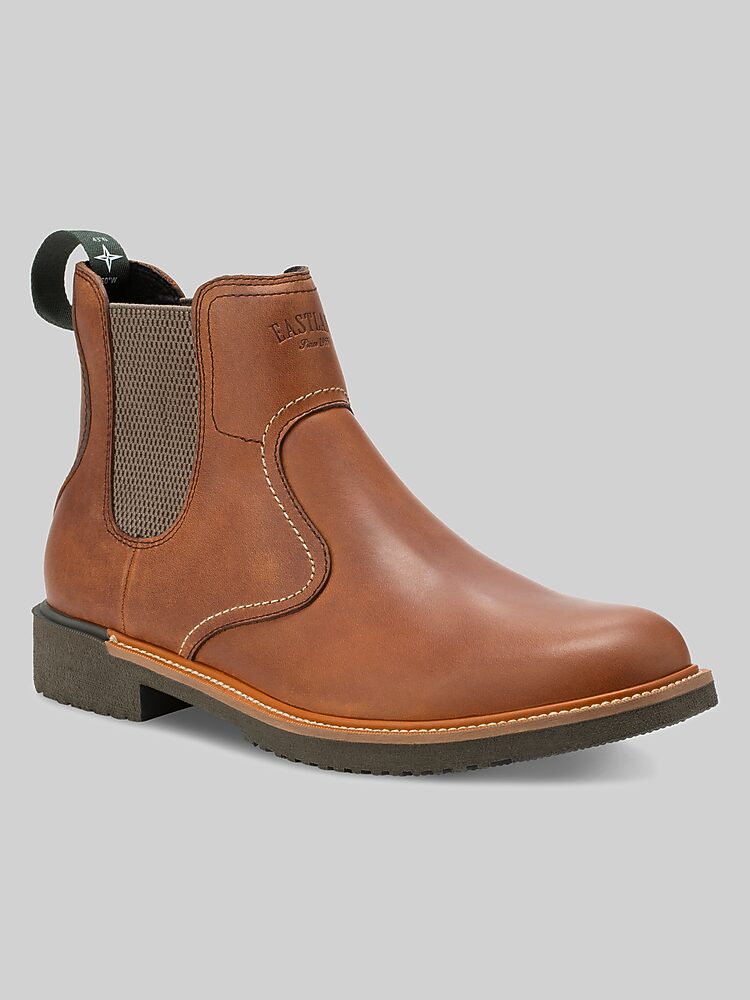 Eastland Chimney Pond Leather Plain Toe Chelsea Boots, Oak  display picture 3