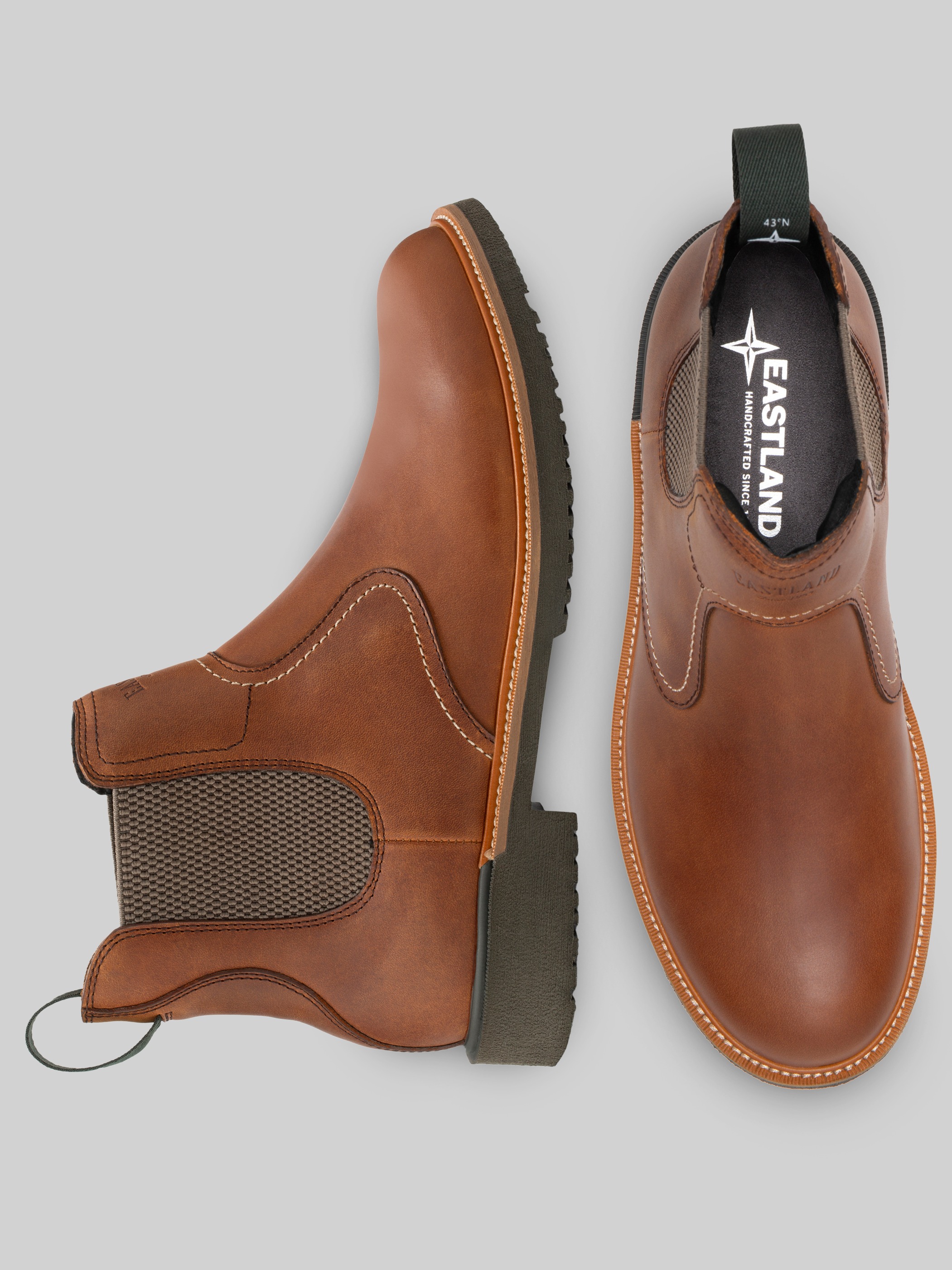 Chimney Pond Leather Plain Toe Chelsea Boots