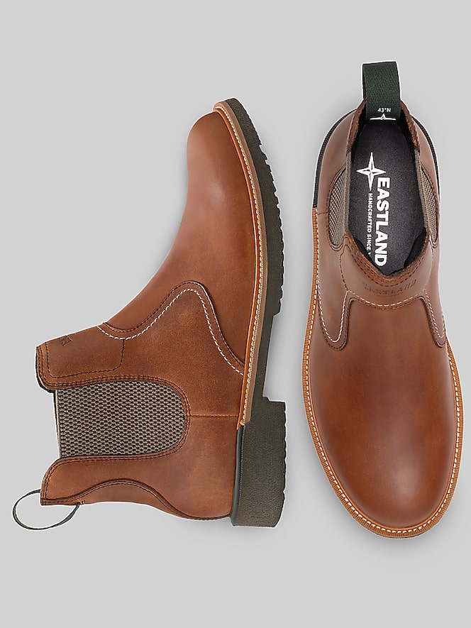 Eastland Chimney Pond Leather Plain Toe Chelsea Boots