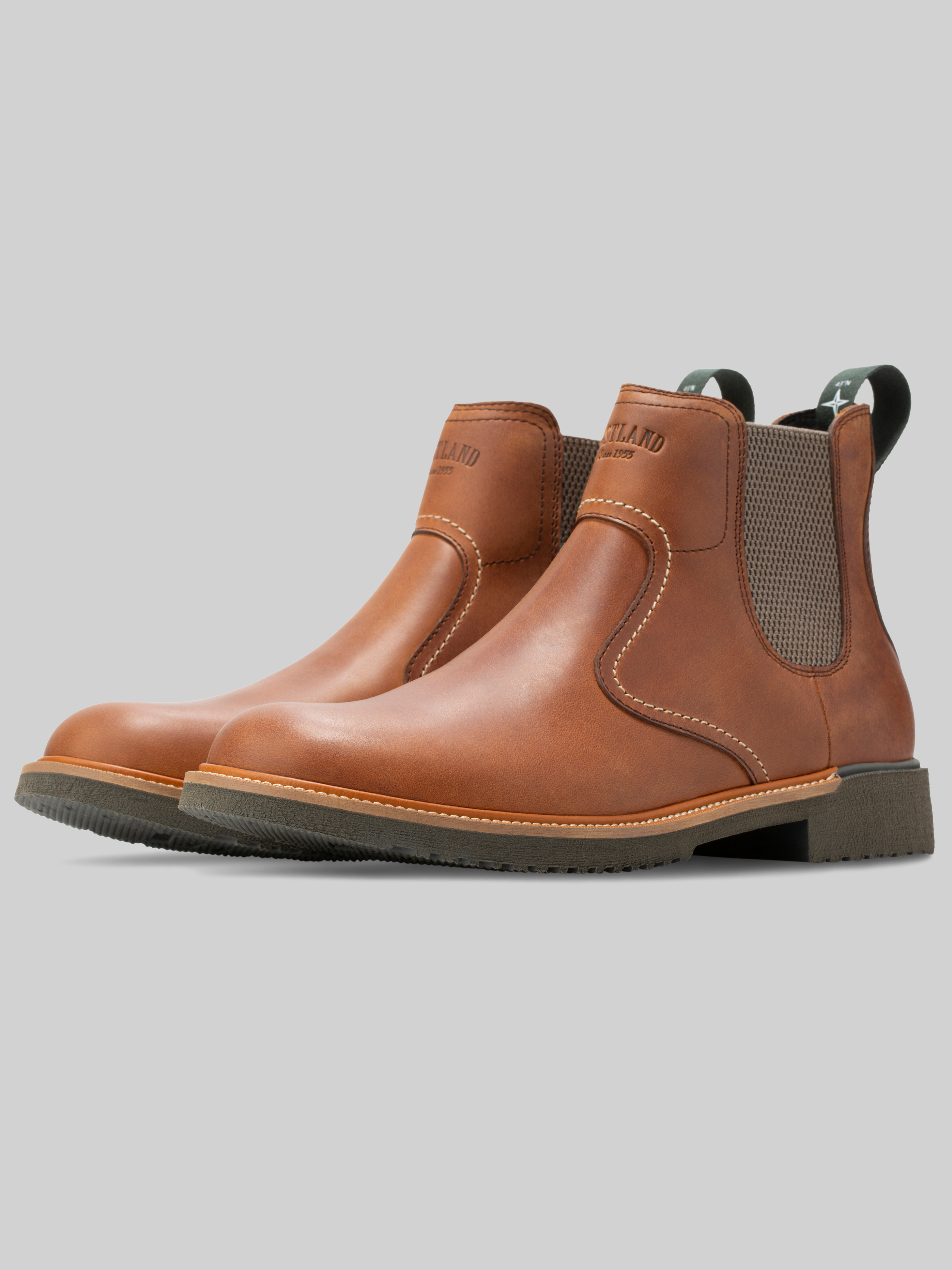 Chimney Pond Leather Plain Toe Chelsea Boots