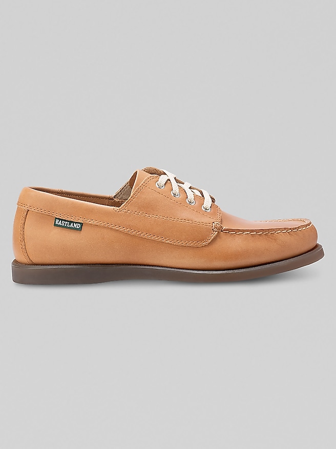 Eastland Men's Falmouth Camp Leather Moc Toe Oxfords , Light Tan