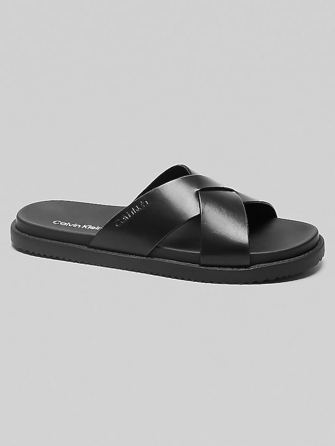 Calvin Klein Lusako Criss-Cross Slip-On Sandals