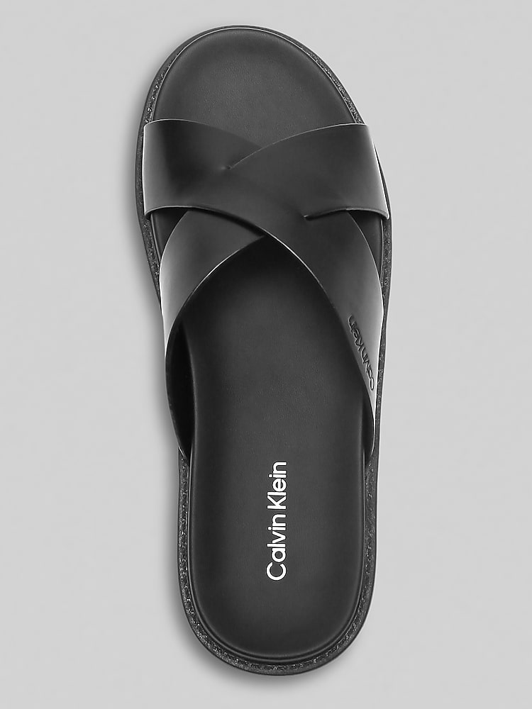 Calvin Klein Lusako Criss-Cross Slip-On Sandals | Sandals