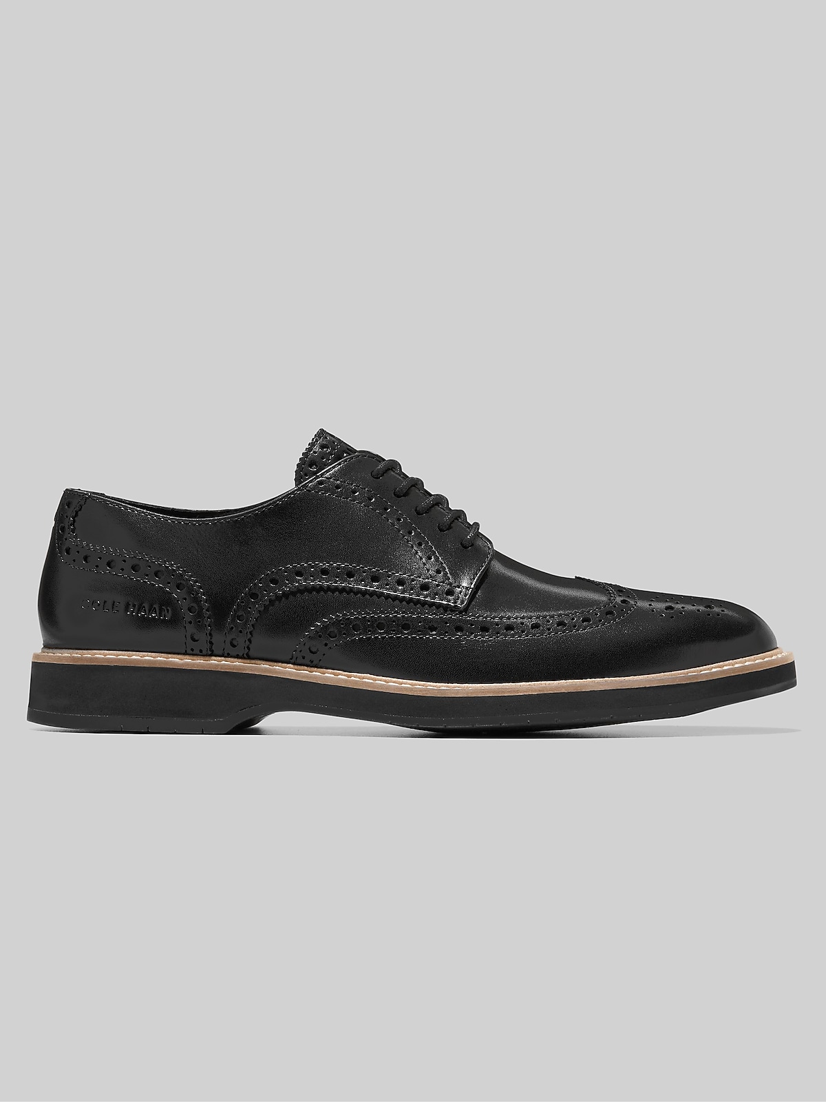 Cole Haan Morse Grand Wingtip Oxfords, Black / Black | Dress  display picture 1
