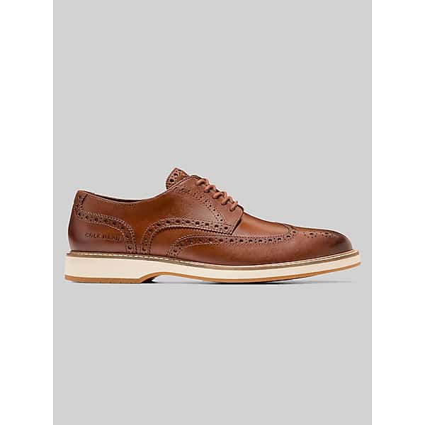 Cole Haan Men's Morse Grand Wingtip Oxfords Tan - Size: 8.5 D-Width TMW437X85405