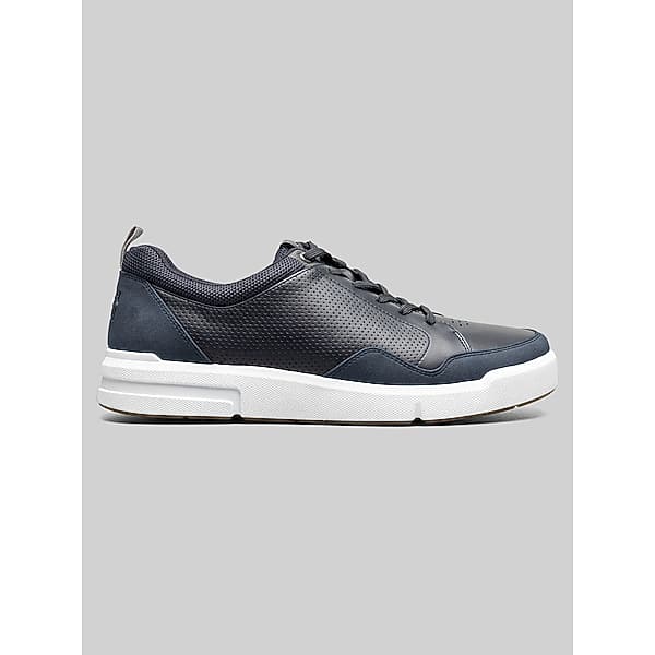 Nunn Bush Men's Kore City Rally Moc Toe Lace-To-Toe Sneakers Navy Multi - Size: 8 WIDE