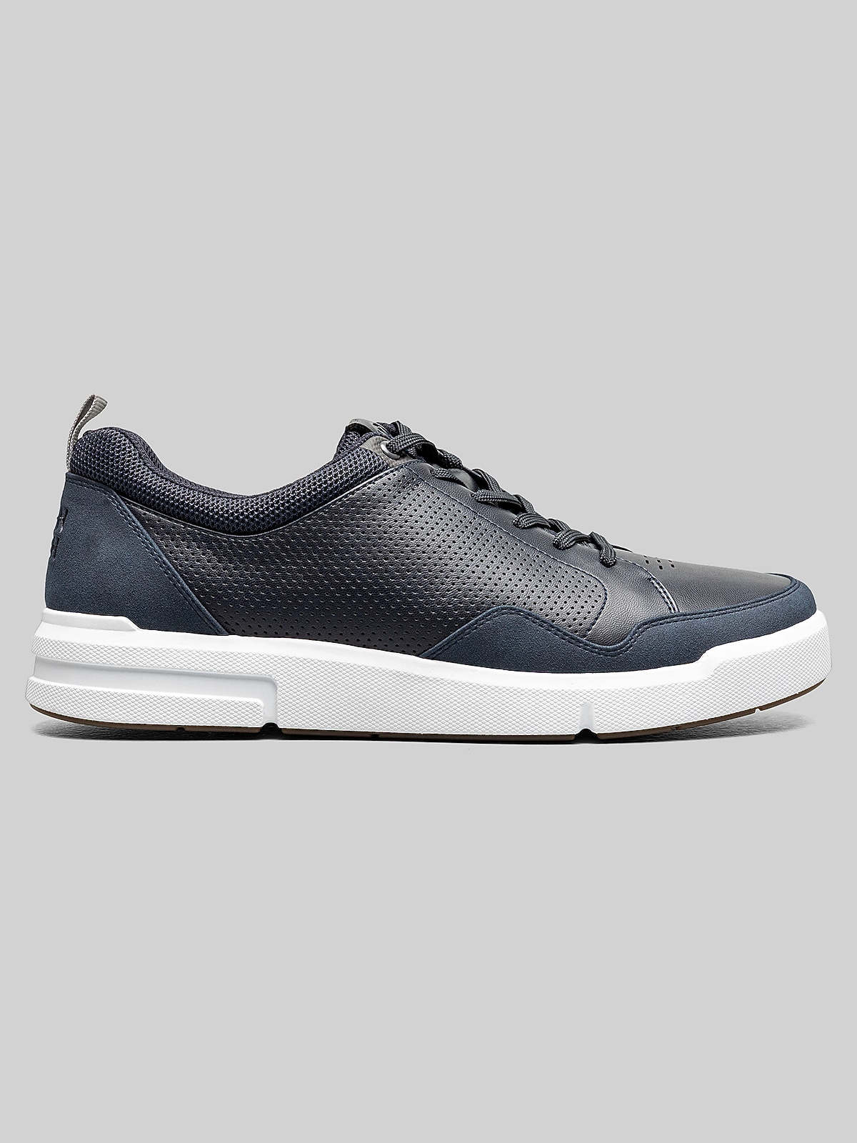 トリシューラ Nunn Bush Kore City Rally Moc Toe Lace-To-Toe Sneakers, Black
