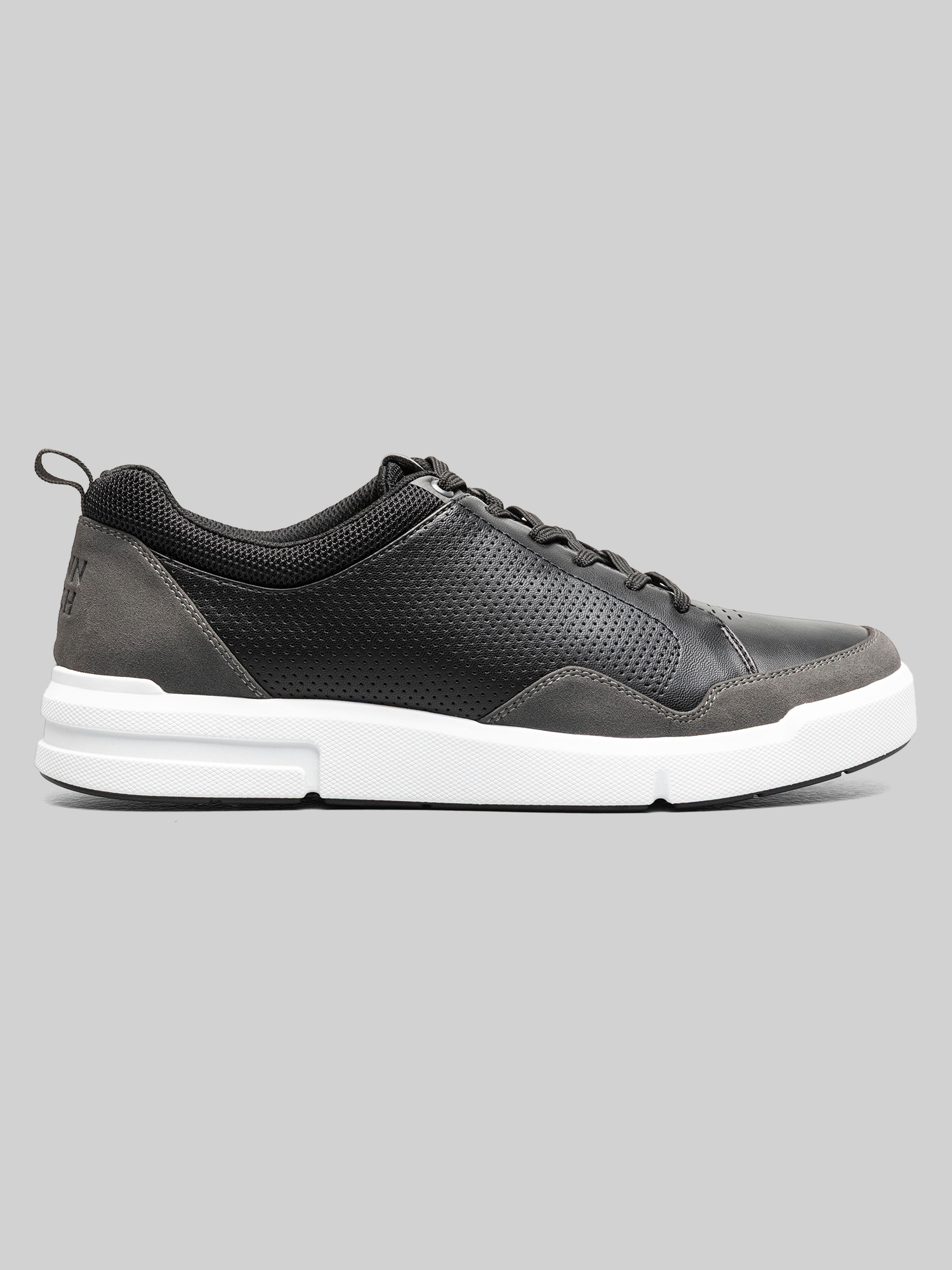 Nunn Bush Kore City Rally Moc Toe Lace-To-Toe Sneakers, Black