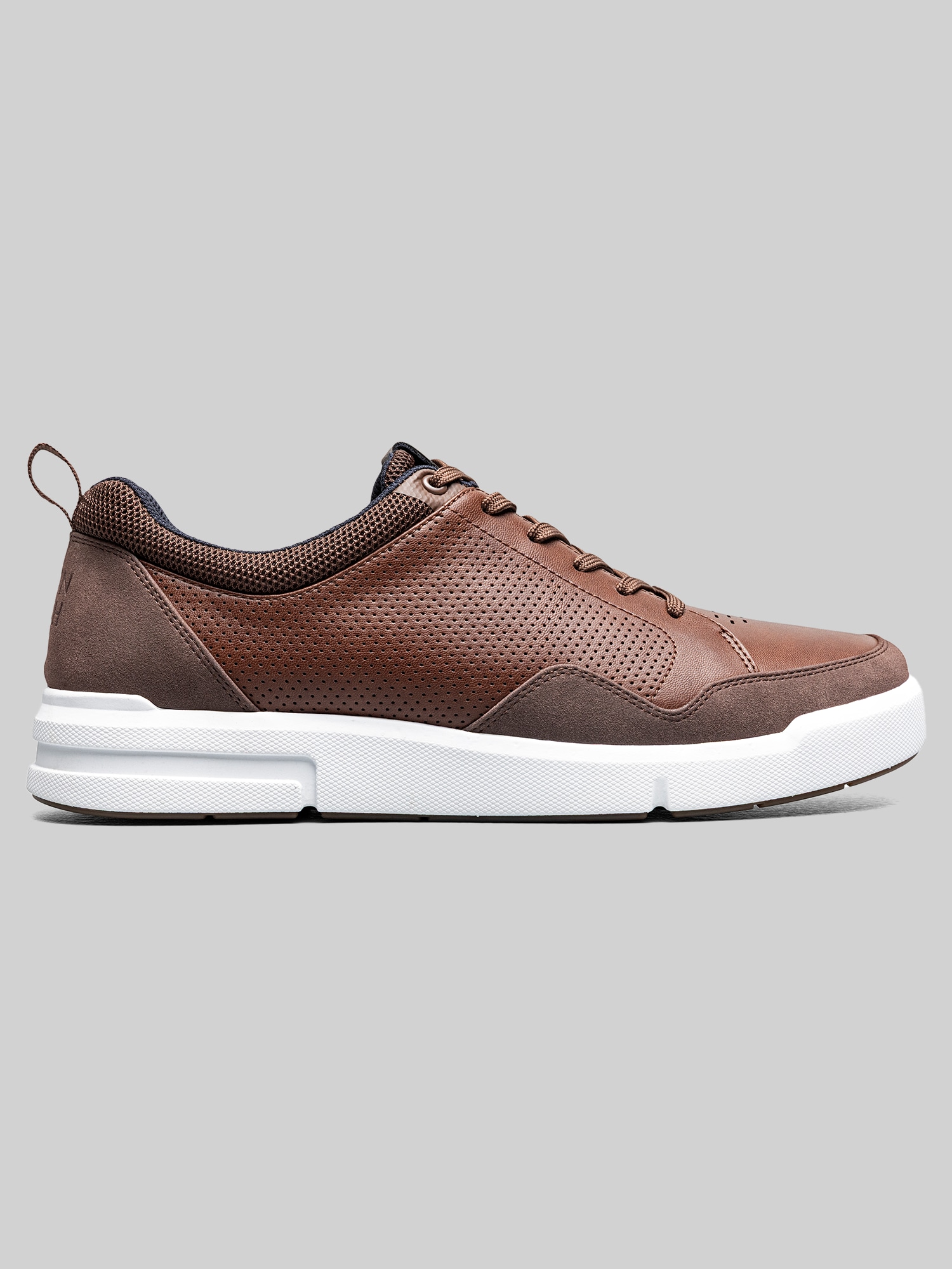 Nunn Bush Kore City Rally Moc Toe Lace-To-Toe Sneakers, Brown