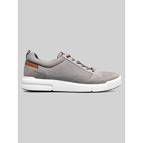 Nunn Bush Men's KORE City Rally Mesh Moc Toe Sneakers Gray Multi - Size: 8 WIDE