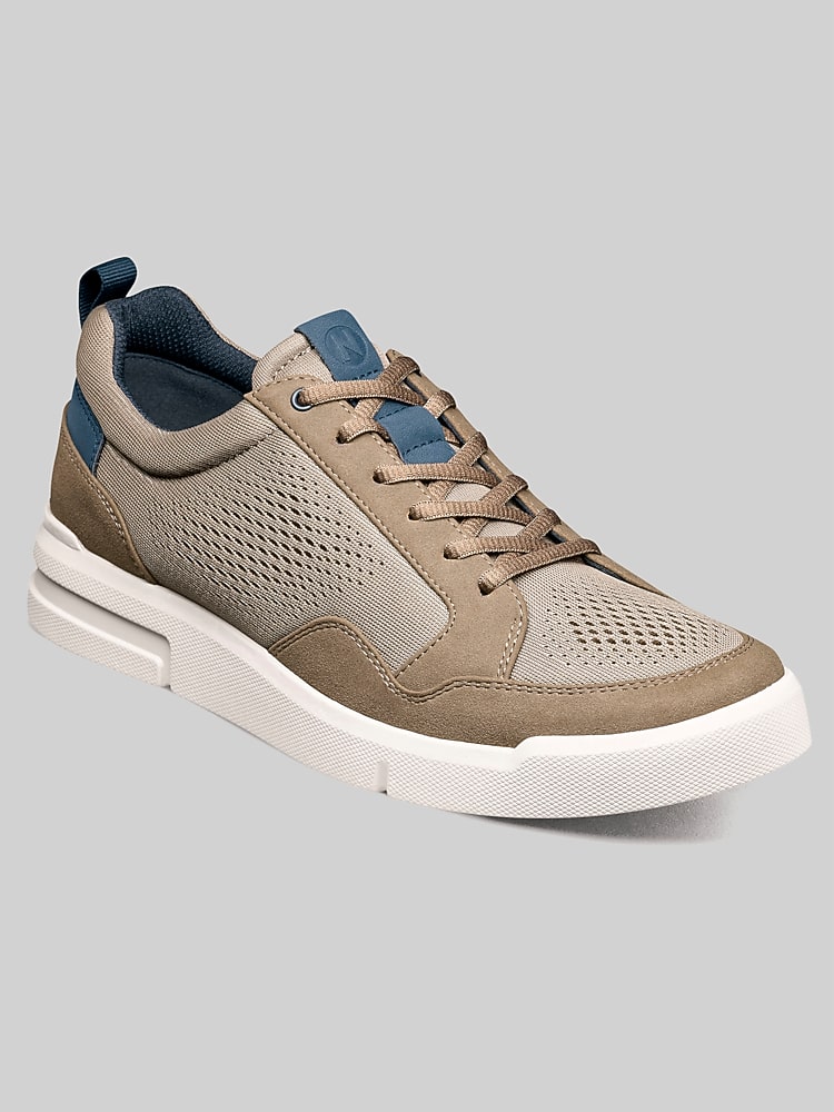 Nunn Bush KORE City Rally Mesh Moc Toe Sneakers, Cargo - Brown