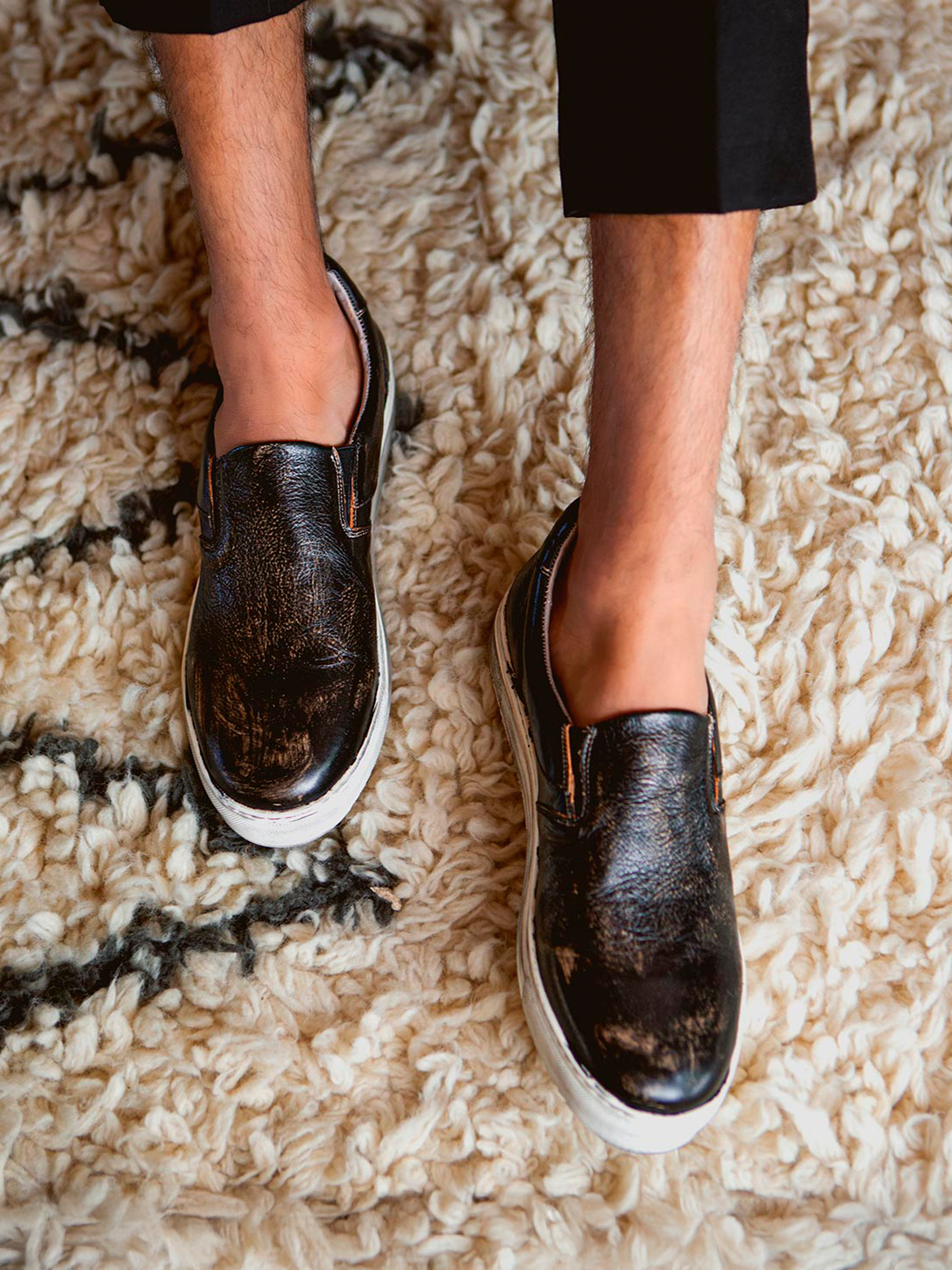 Harry Plain Toe Slip On Sneakers
