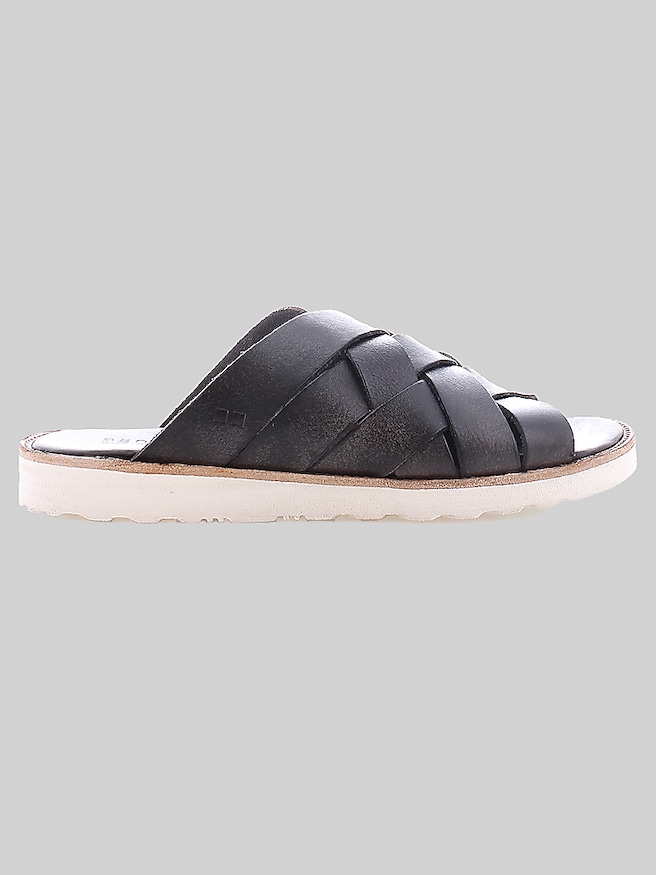 Bedstu Men's Abraham Slide Sandals , Black Dd
