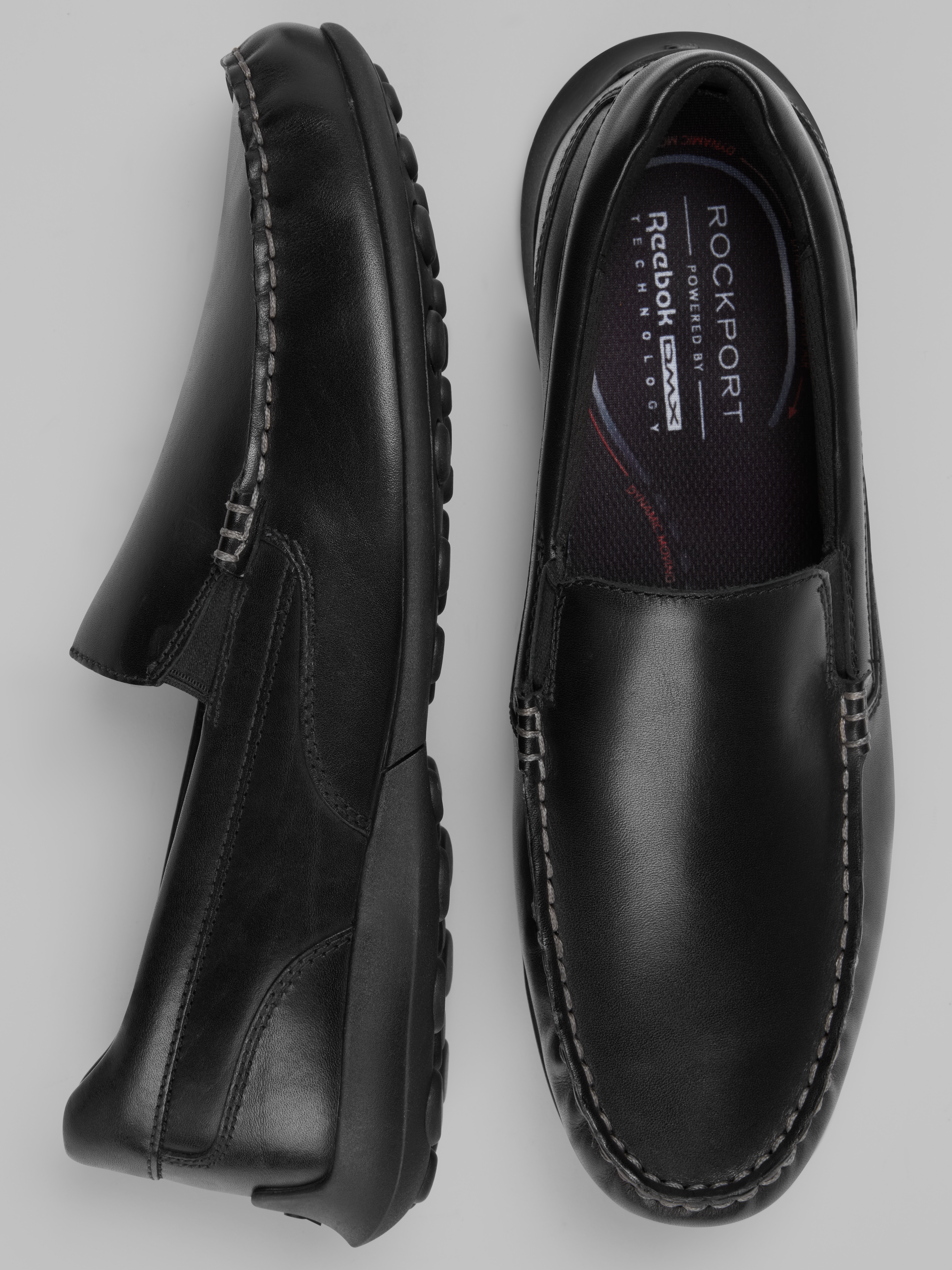 Dudley Leather Moc Toe Casual Loafers