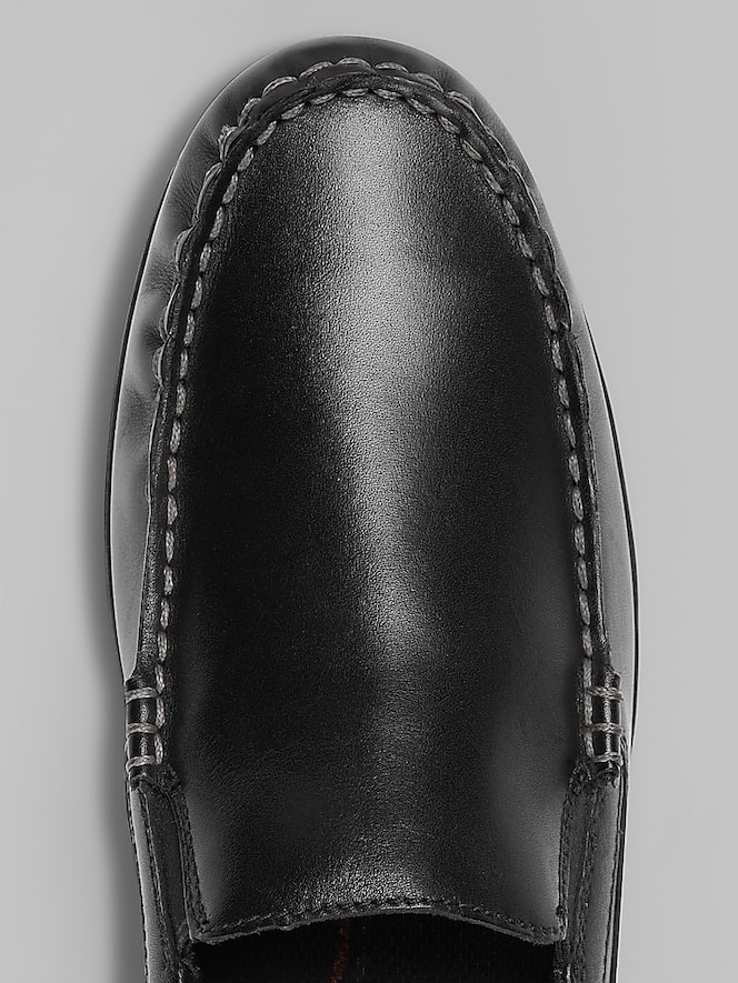Rockport Dudley Leather Moc Toe Casual Loafers