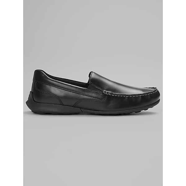 Rockport Men's Dudley Leather Moc Toe Casual Loafers Black - Size: 14 D-Width TMW439L40402