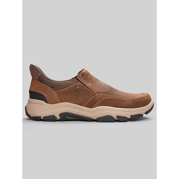 Rockport Men's Reece Casual Slip On Shoes Med Brown - Size: 17 D-Width TMW439N17403