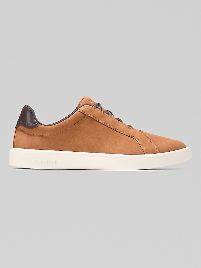 Cole Haan Men's Grand Crosscourt Daily Slip On Sneakers , British Tan / Dark Chocolate