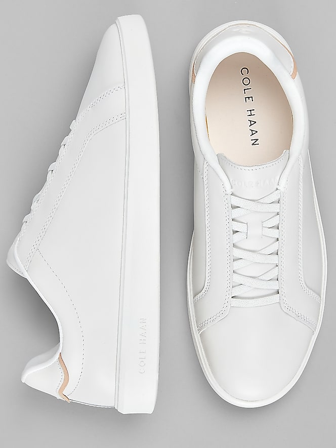 Cole Haan Grand Crosscourt Daily Elastic Lace Slip-On Sneakers, White - Image 4 of 7