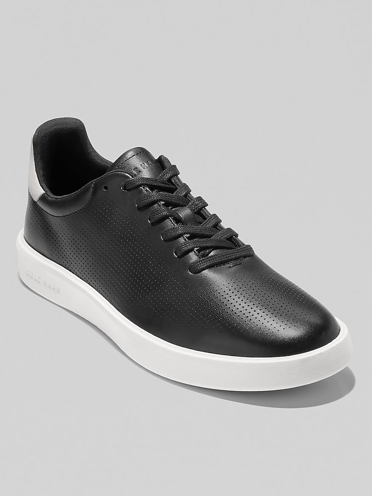 Cole Haan Grand Crosscourt Daily Laser Sneakers, Black/Ivory