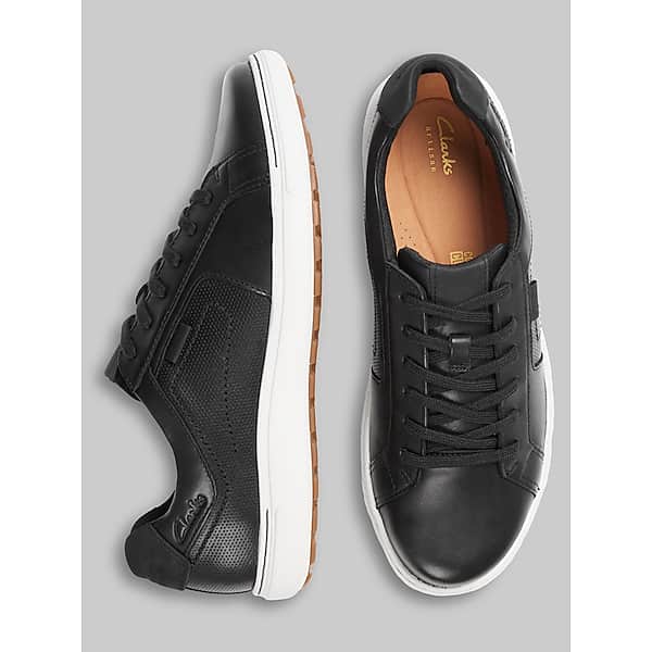 Clarks Men's Mapstone Sneakers Black - Size: 8 WIDE TMW43BB08W02