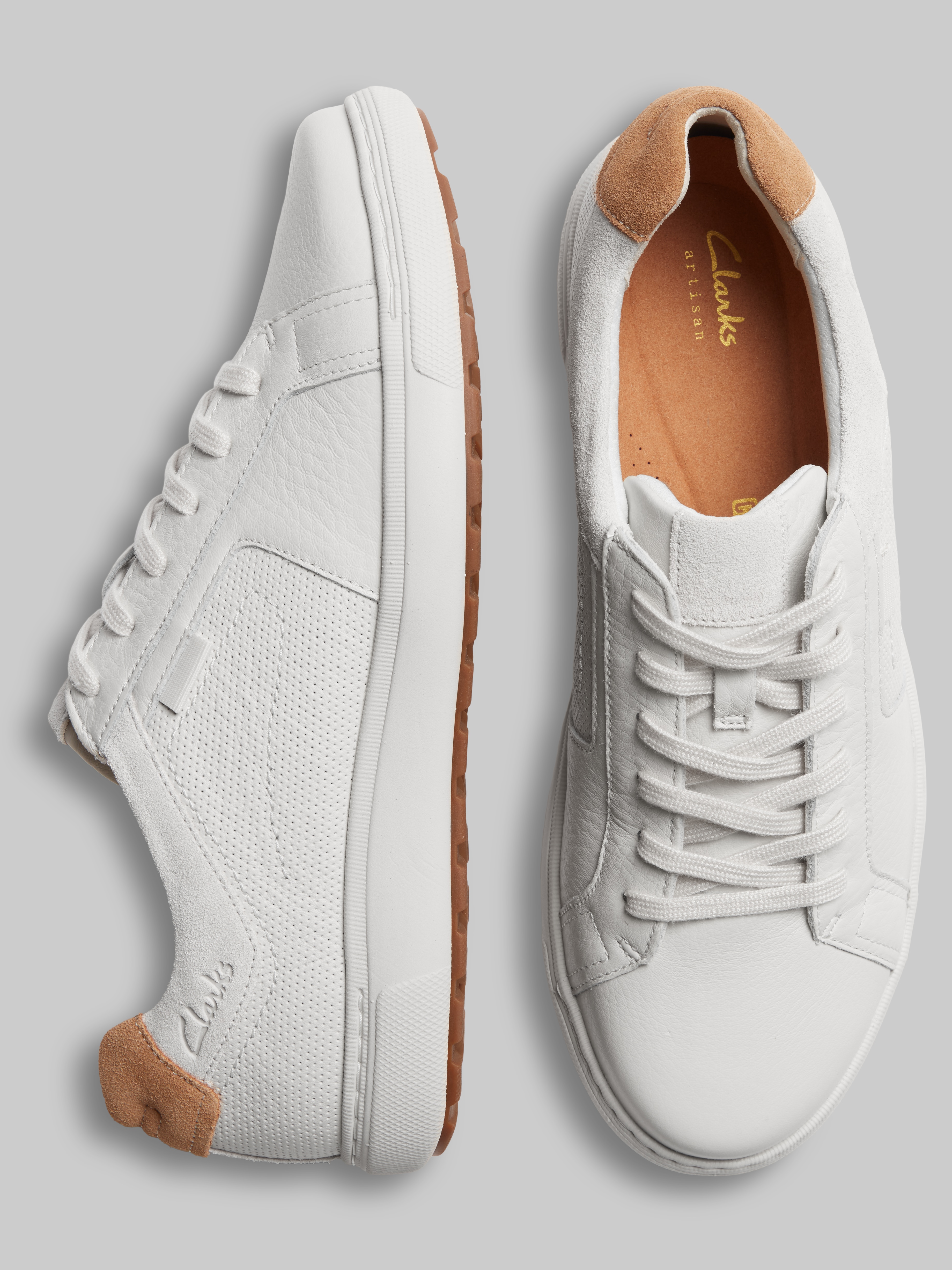 White Leather Sneakers | Men's Wearhouse