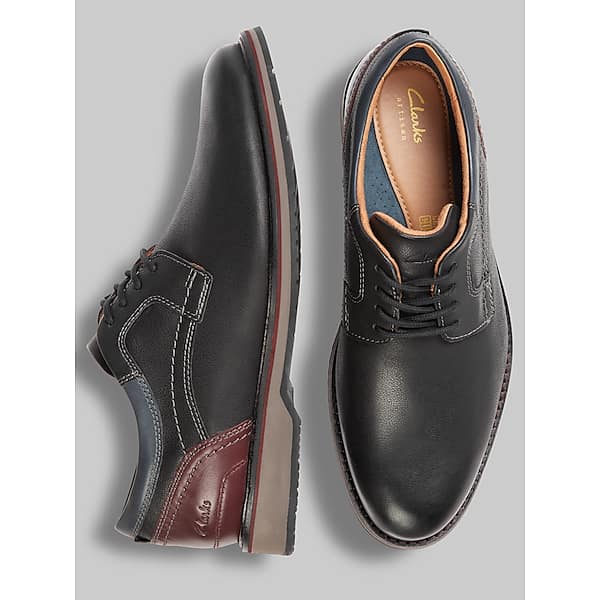 Clarks Men's Monahan Plain Toe Oxfords Black - Size: 12 D-Width TMW43BC20402